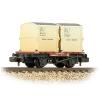 Graham Farish - 377-340B - Conflat Wagon BR Bauxite Early 2 BR White AF Containers [W]
