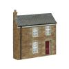 Bachmann - 44-0220A - Low Relief Stone Terrace Right Hand Door Red