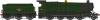 Heljan - 4784 - 47XX BR Lined Green Late Crest 4705