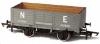 Oxford Rail - OR76MW6001 - 6 Plank Open Wagon LNER Grey