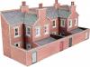 Metcalfe - PN176 - Low Relief Terraced House Backs - Red Brick Style