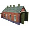 Metcalfe - P0331 - Single Track Engine Shed Red Brick