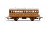 Hornby - R40104A - GNR, 4 Wheel Coach, 3rd Class, Fitted Lights, 1505