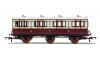 Hornby - R40119 - LNWR, 6 Wheel Coach, 1st Class, Fitted Lights, 1889