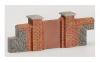 Hornby R8979 - Brick Walling - Gates & Piers