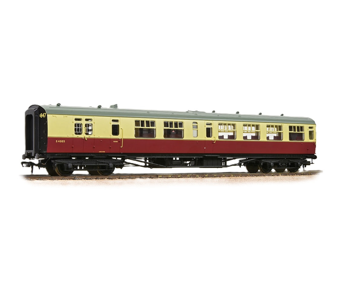Bulleid Semi-Open Brake 3rd 15" Vents BR Crimson/Cream