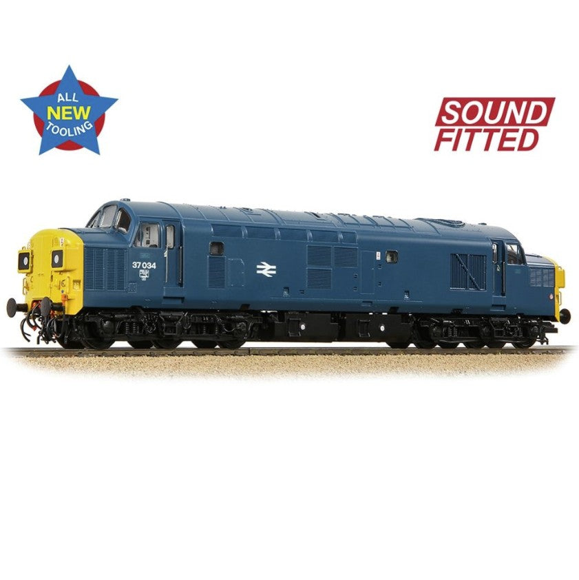 Class 37/0 Split Headcode 37034 BR Blue