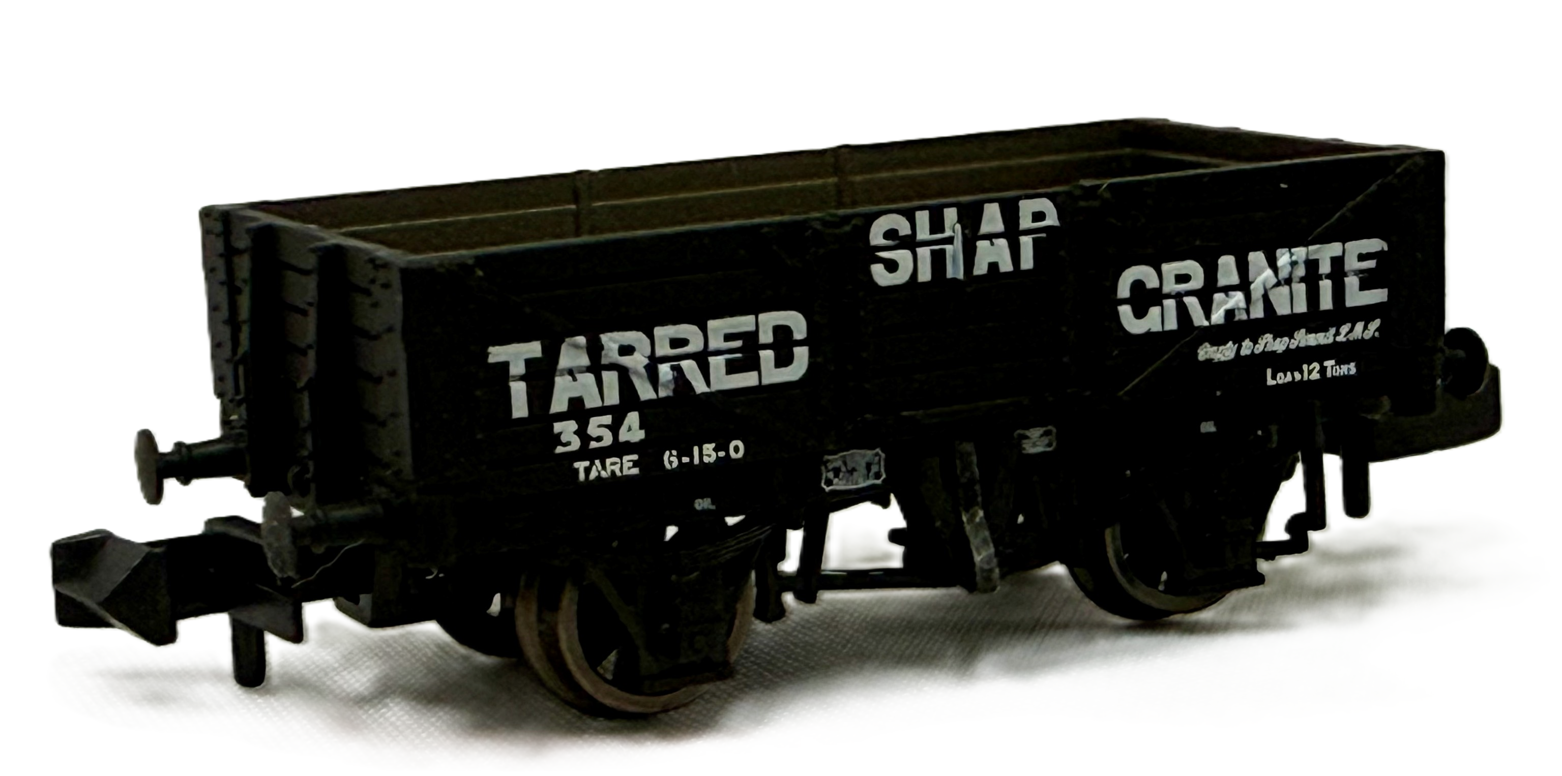 377-029 - 5 Plank Steel Floor Wagon 'Shap Tarred Granite'
