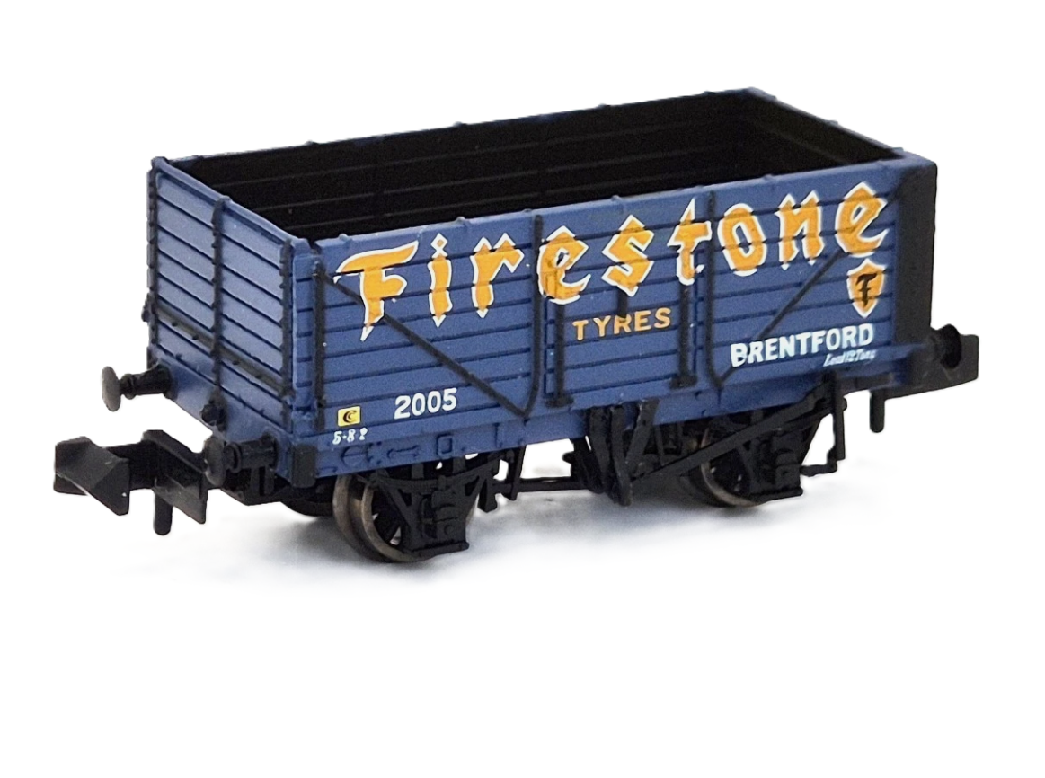 377-079A - 7 Plank End Door Wagon - Firestone Tyres
