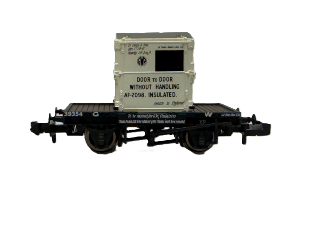 377-327 - Conflat With AF Container GWR White