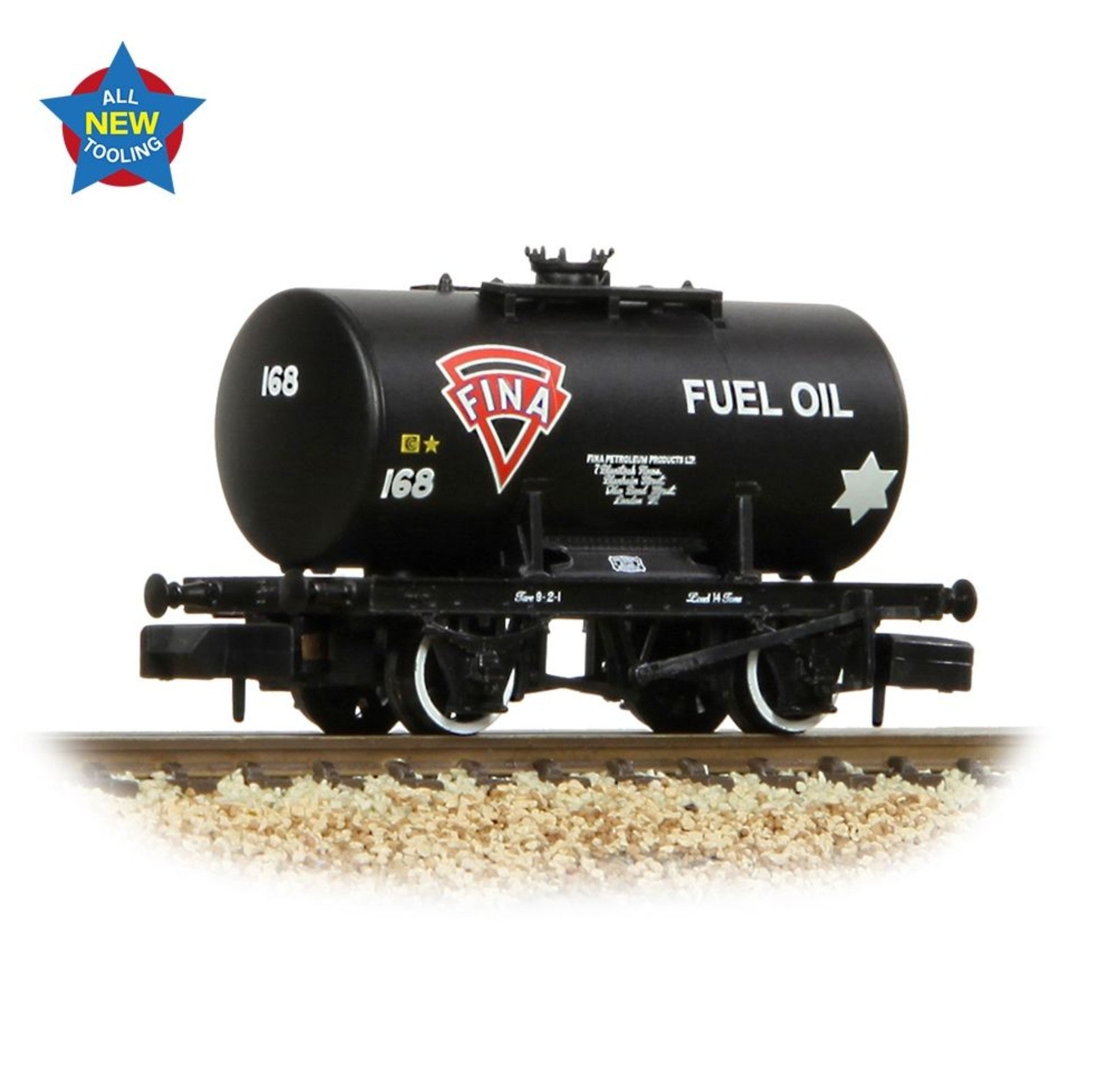 378-003 - 14T Anchor-Mounted Tank Wagon 'Fina' Black