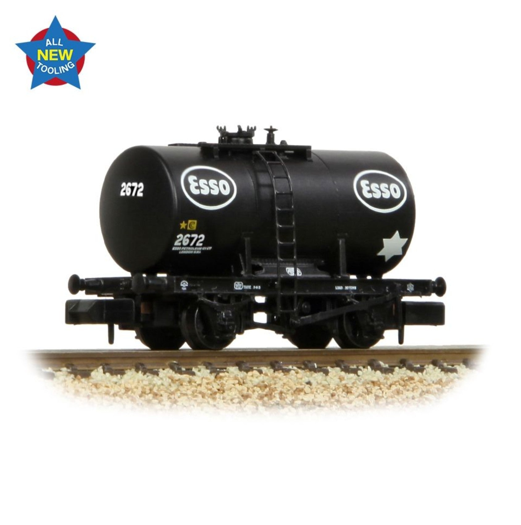 378-005 - 20T Anchor-Mounted Tank Wagon 'Esso' Black