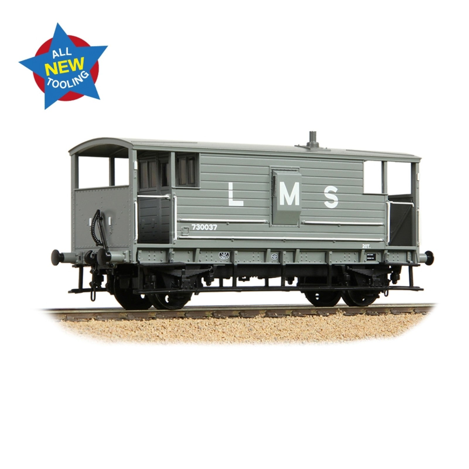 LMS 20T Brake Van LMS (L M S) Grey
