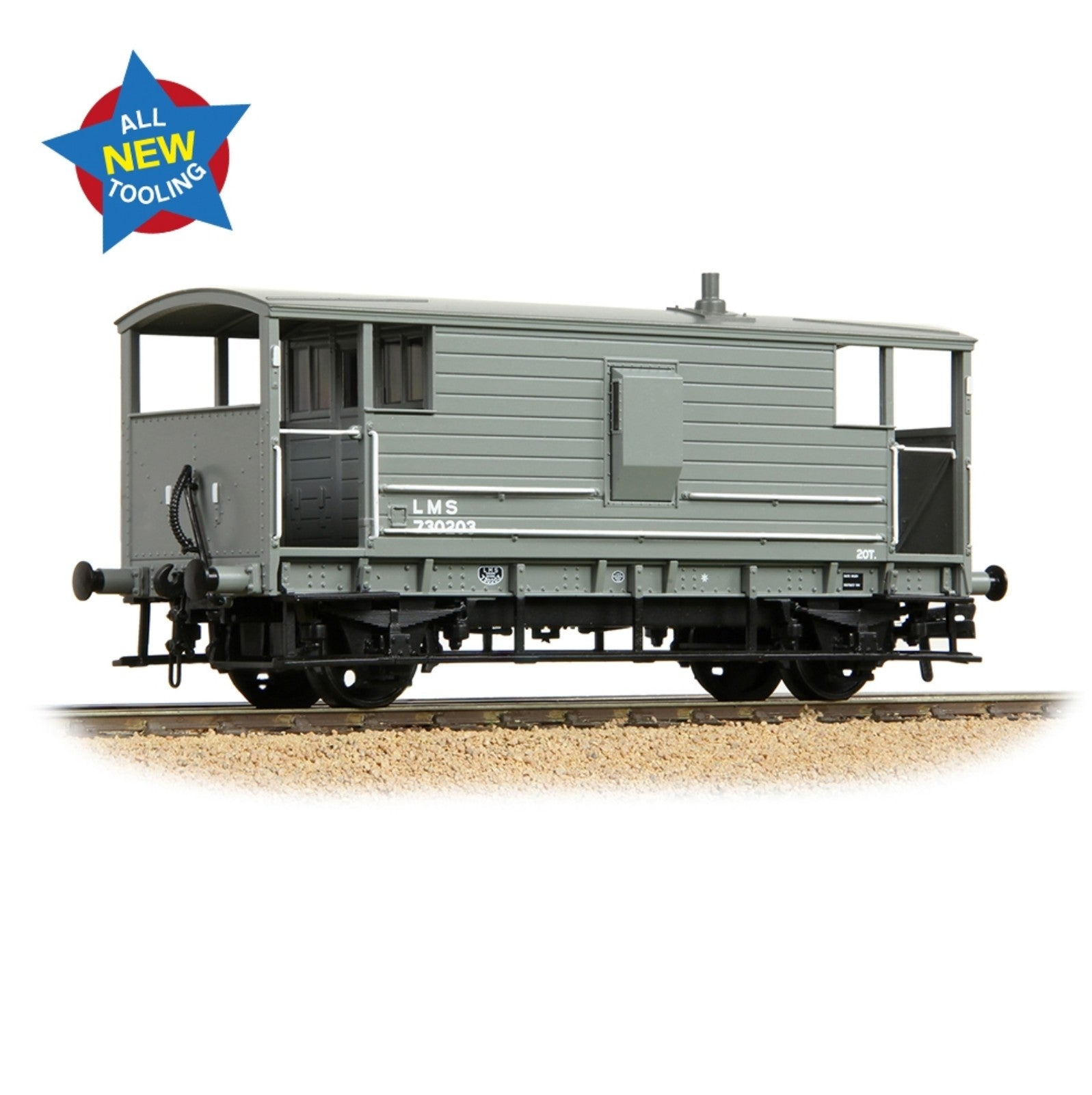 LMS 20T Brake Van LMS (LMS) Grey