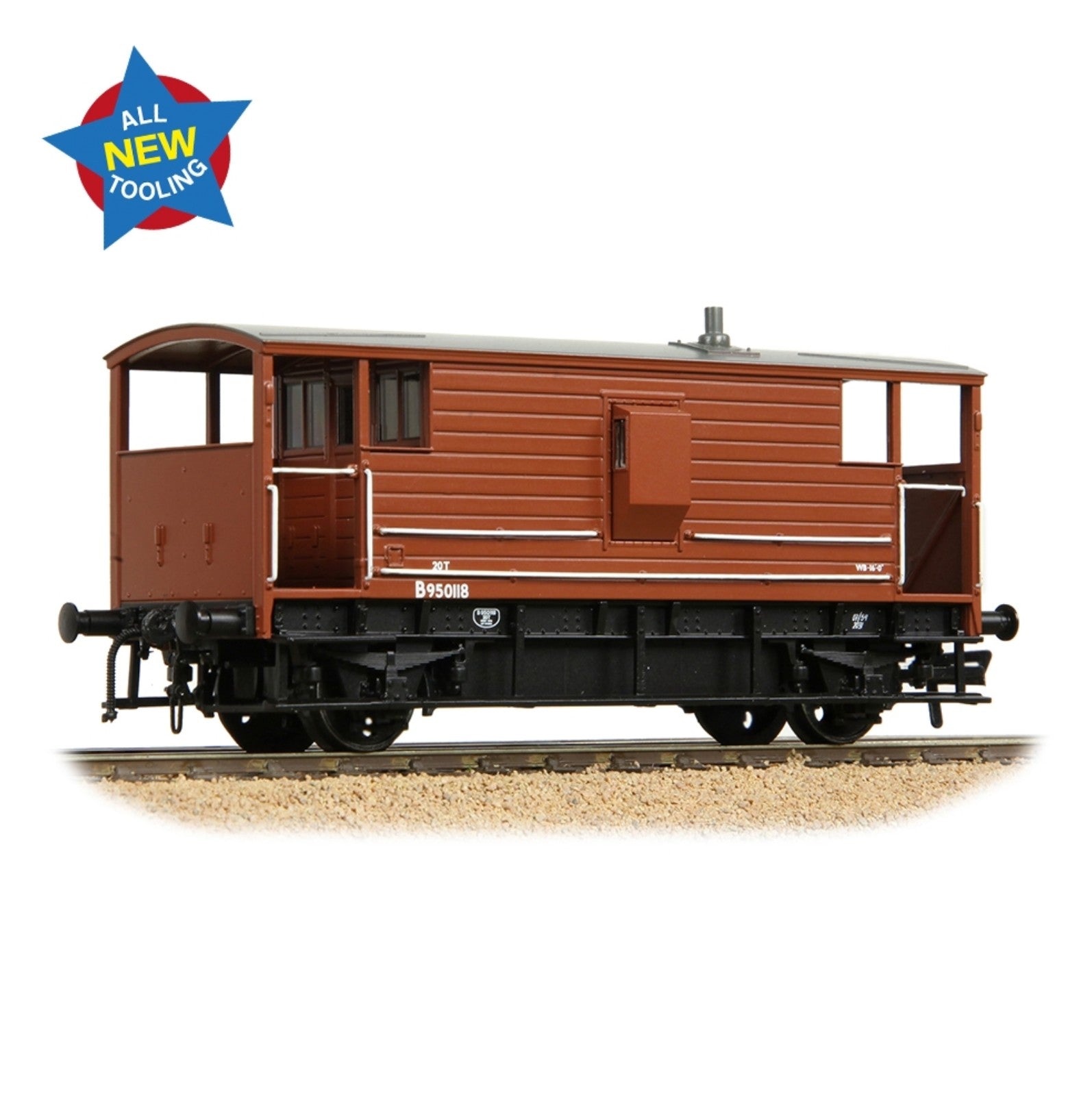 LMS 20T Brake Van BR Bauxite