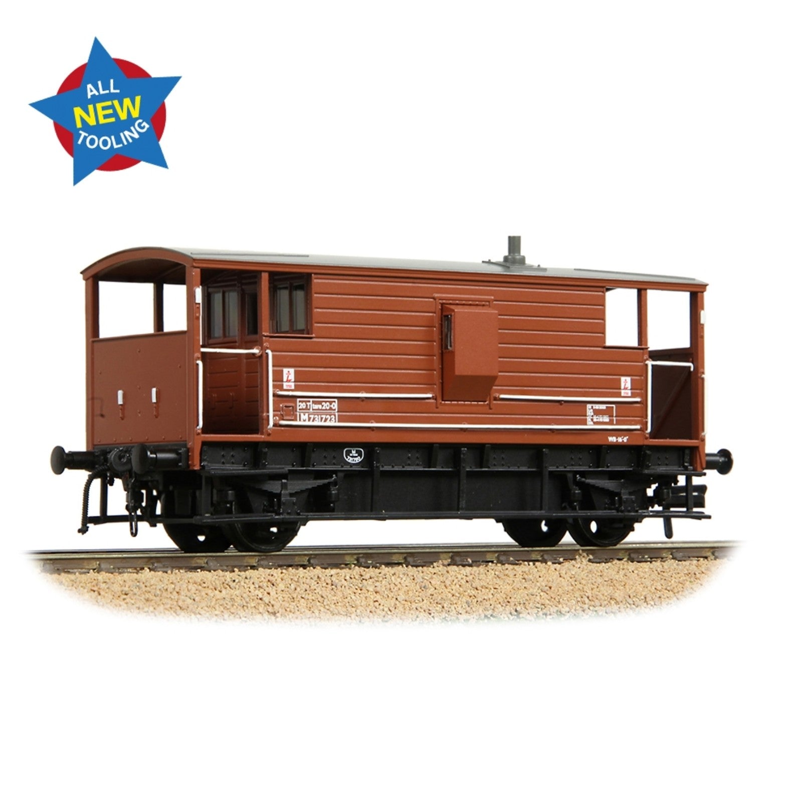 LMS 20T Brake Van BR Bauxite (Late)
