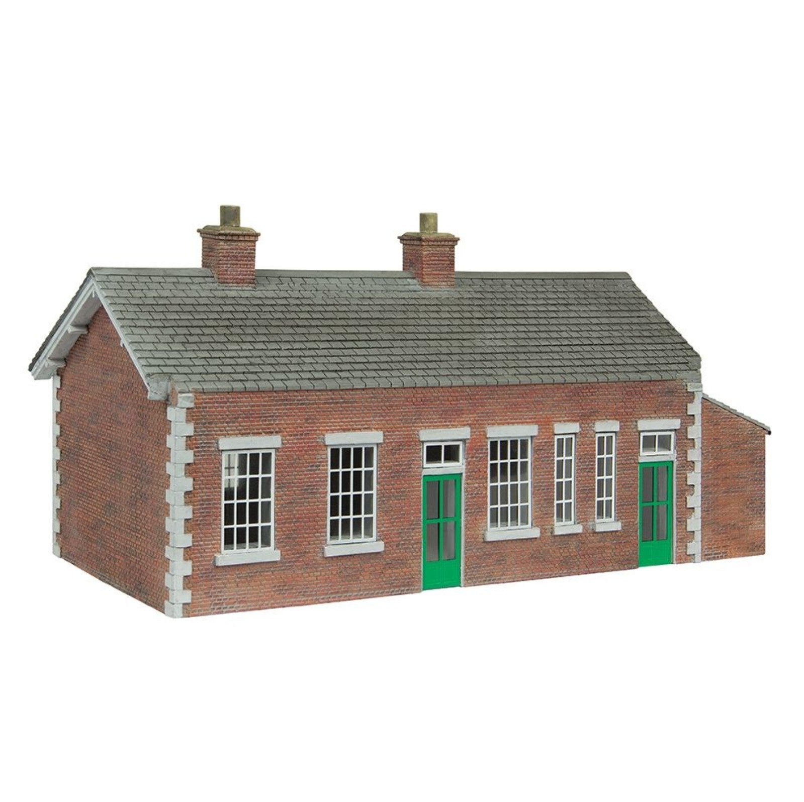S&DJR Brick Station Green and Cream