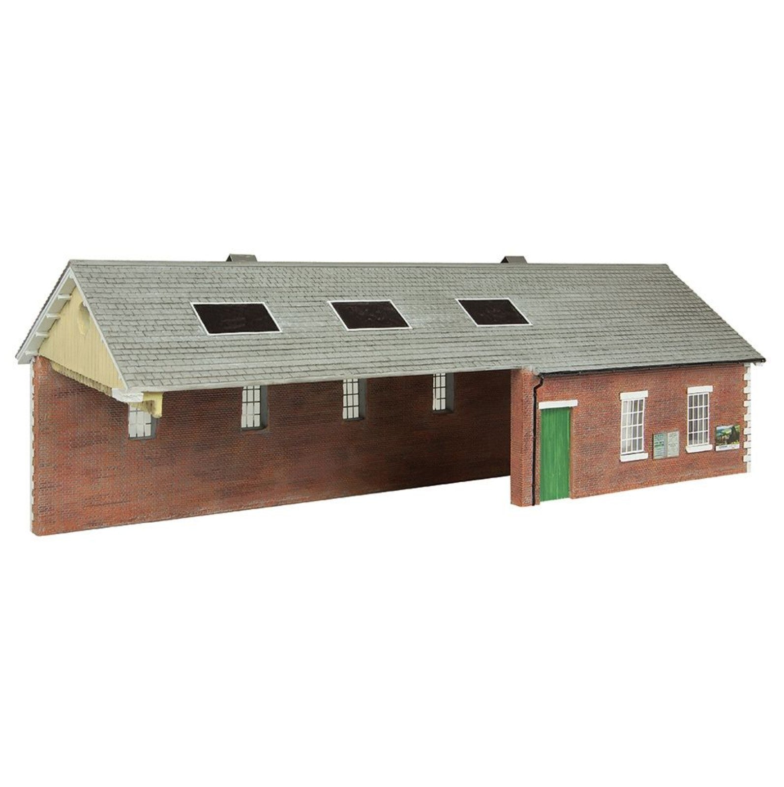 S&DJR Train Shed Green and Cream