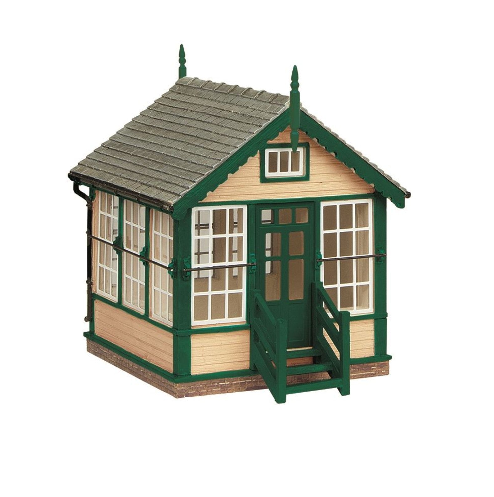 Platform Mounted Signal Box Green