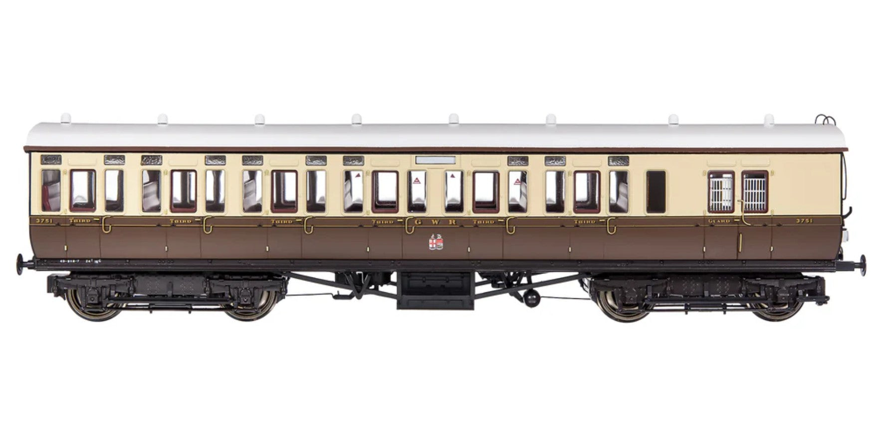 GWR Toplight Mainline City T Cty Choc/Cm 3rd Brake
