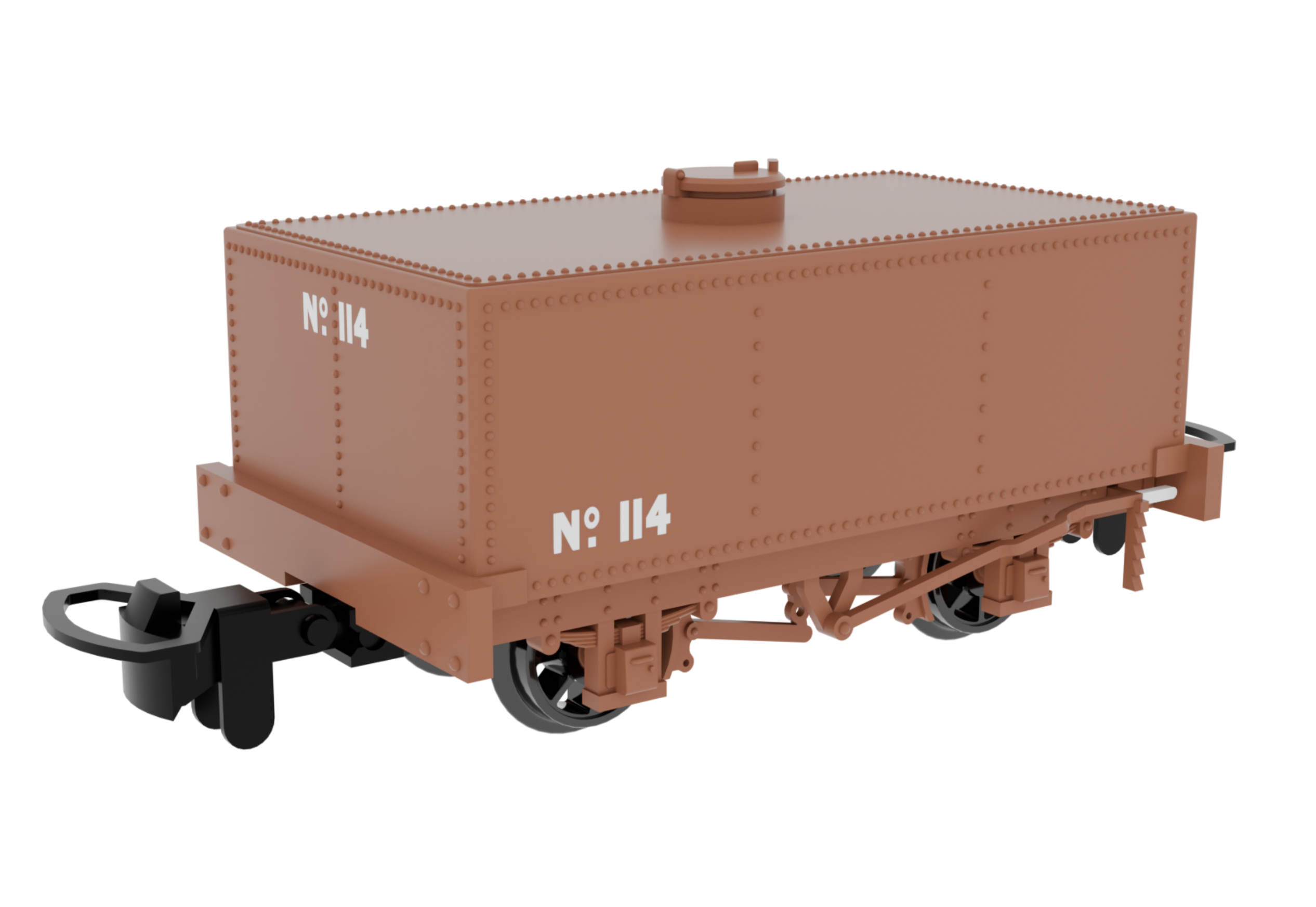 833108 - 009 Rectangular Tank - Plain Rusty brown No. 114