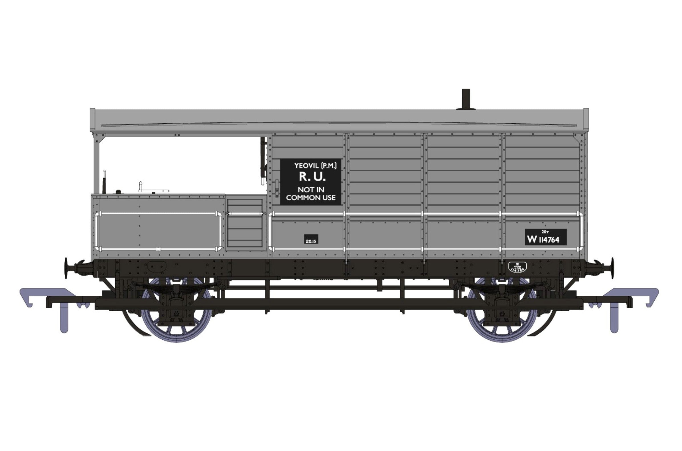 GWR Dia.AA20 Toad W114764 Yeovil PM BR Grey