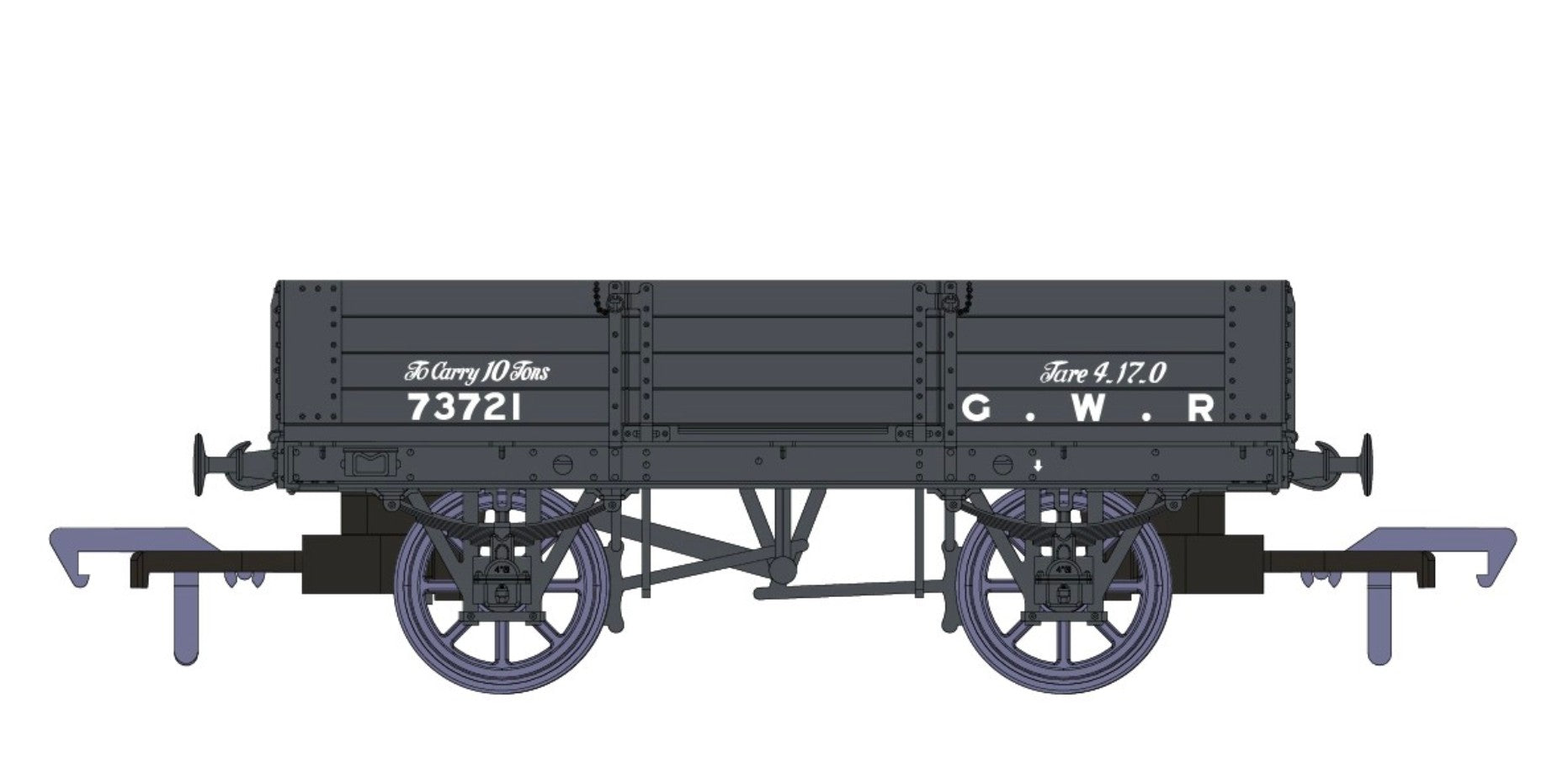 GWR Four Plank Open No.73721 (pre-1904 livery)