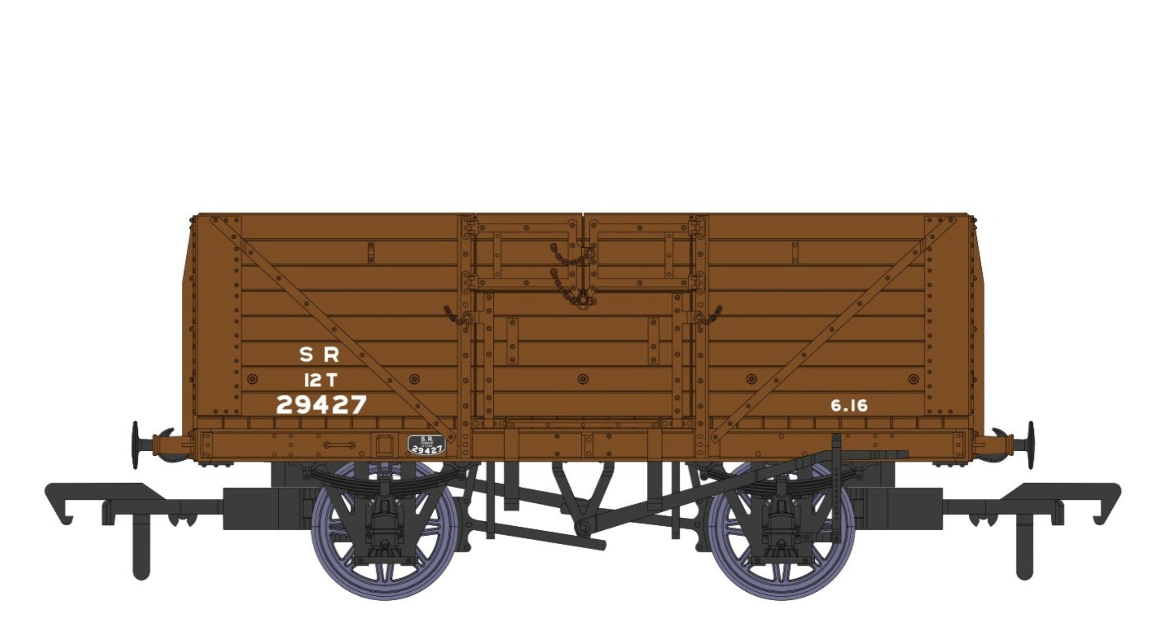 SR 8 Plank Open Dia.1379 SR Brown Post 1936 29427