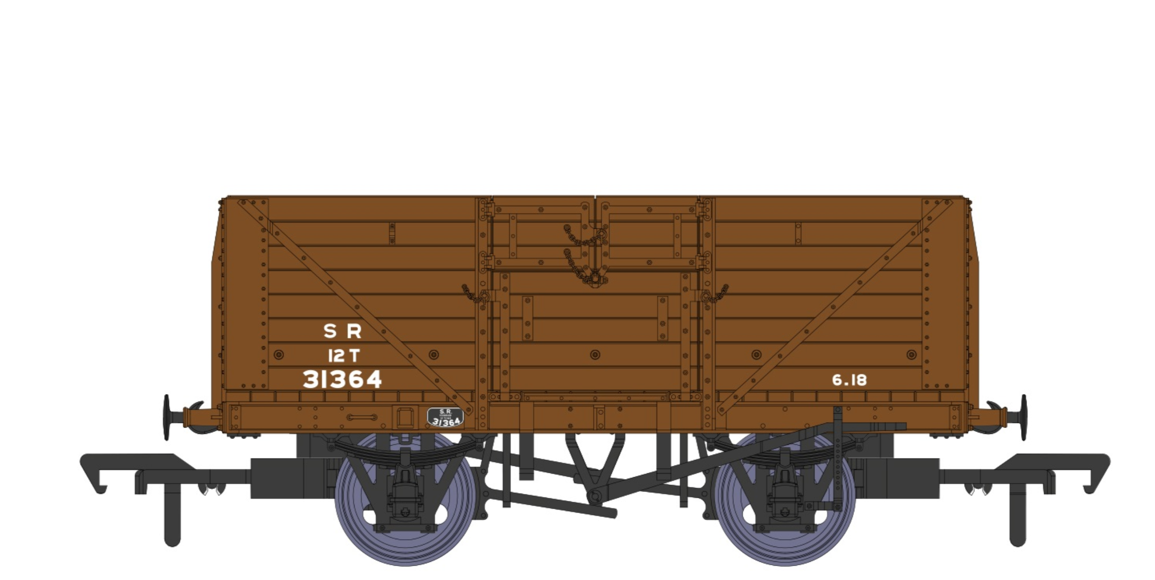 SR 8 Plank Open Dia 1379 SR Brown Post 1936 31364