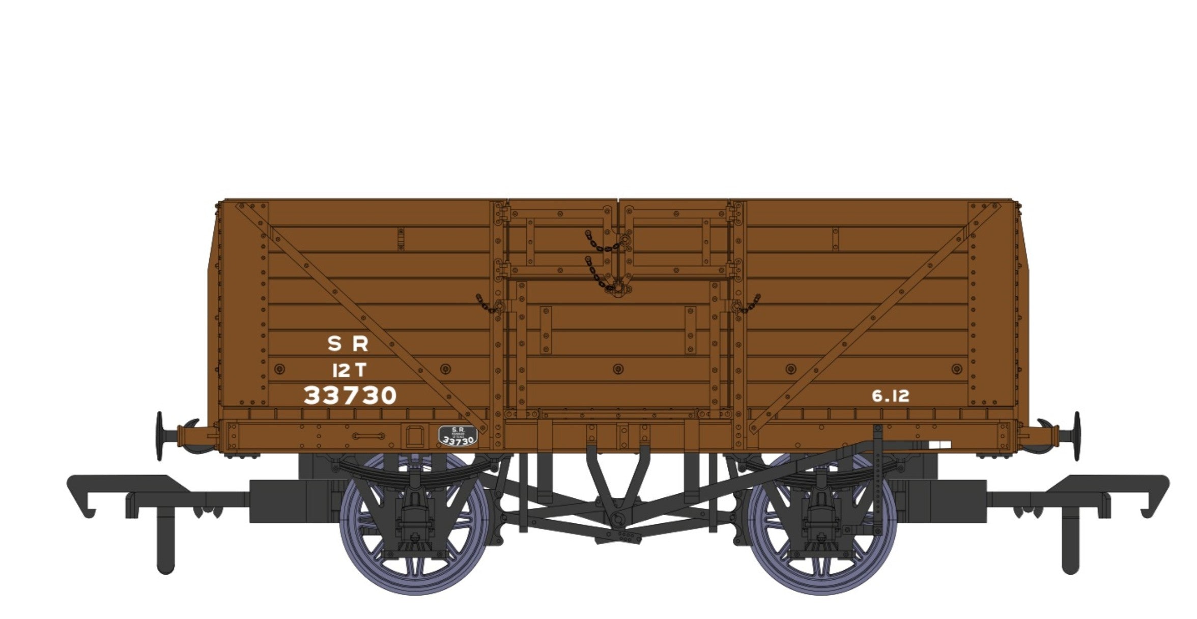 SR 8 Plank Open Dia. 1379 SR Brown Post 1936 33730
