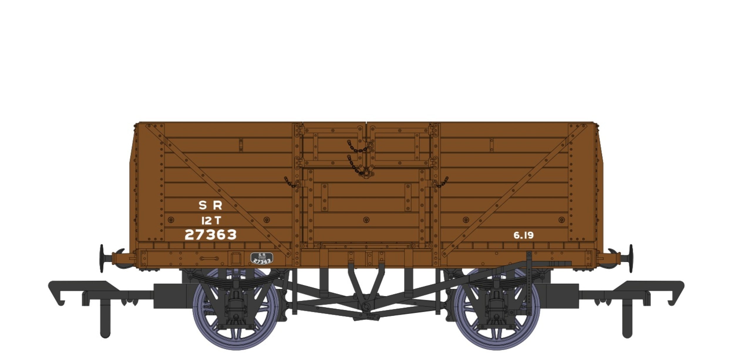 SR 8 Plank Open Dia.1400 SR Brown Post 1936 27363
