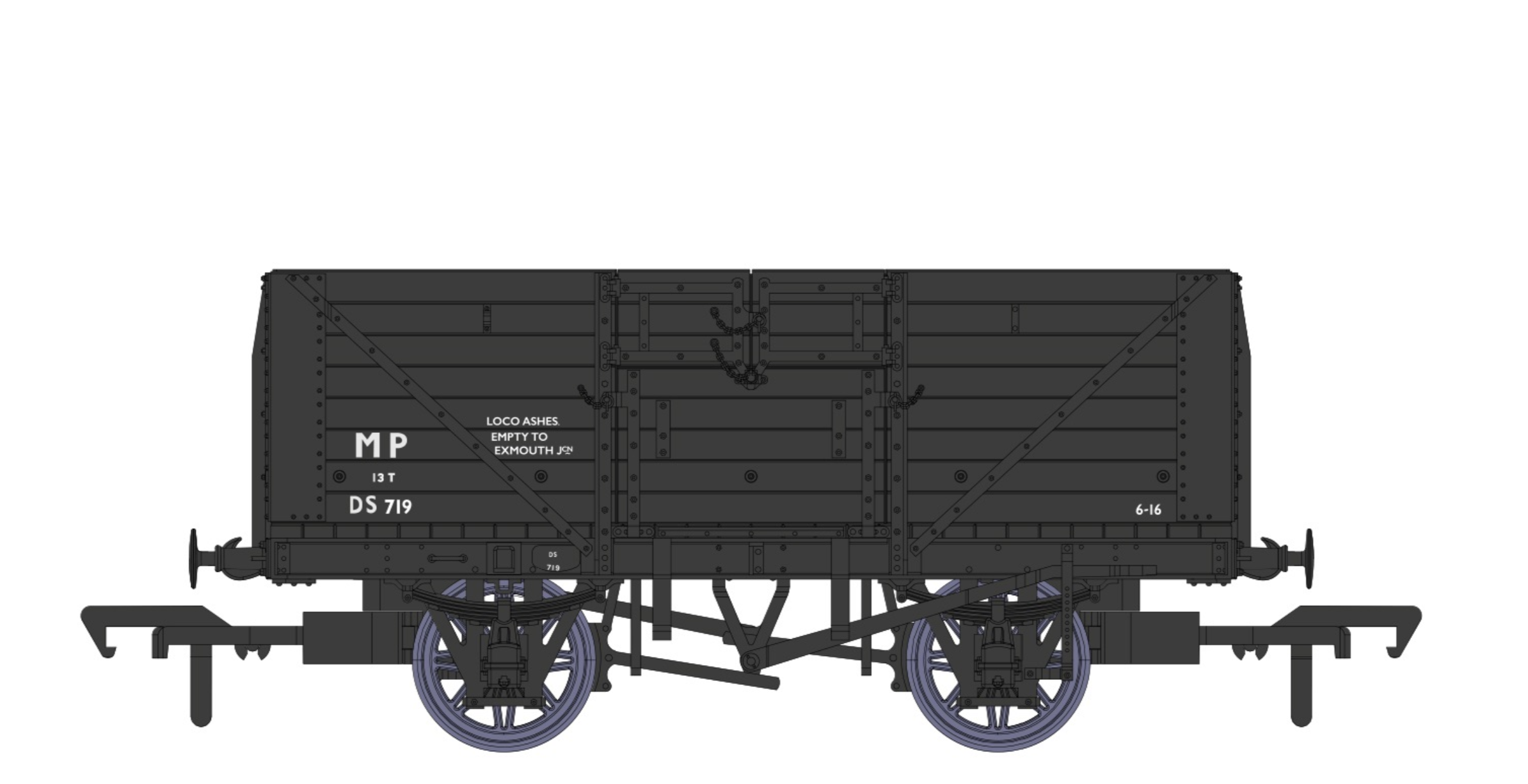 SR 8 Plank Open Dia. 1379 BR Engineers Black