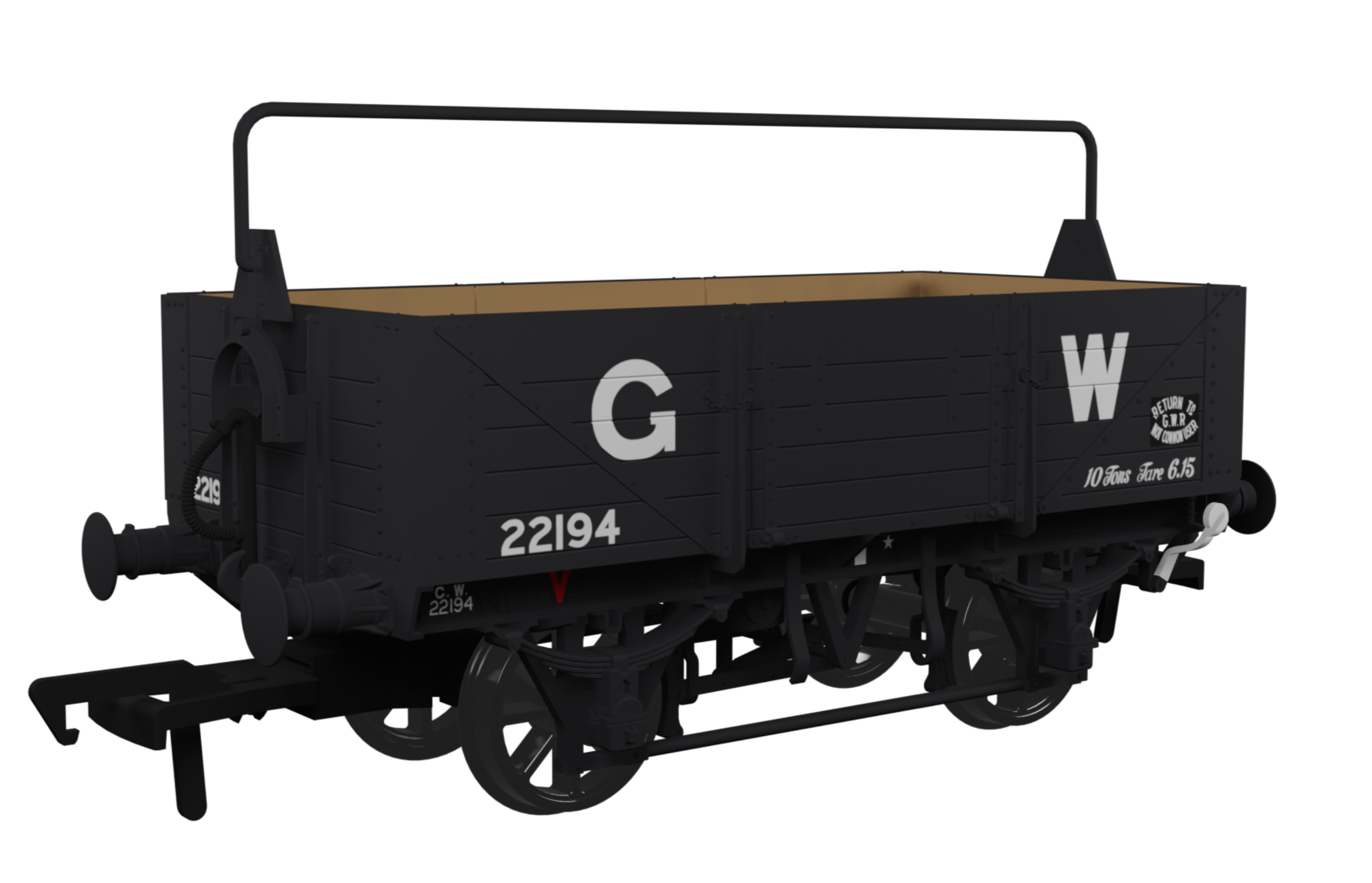 Dia. O15 Five Plank Wagon in GWR Grey Livery No 22194
