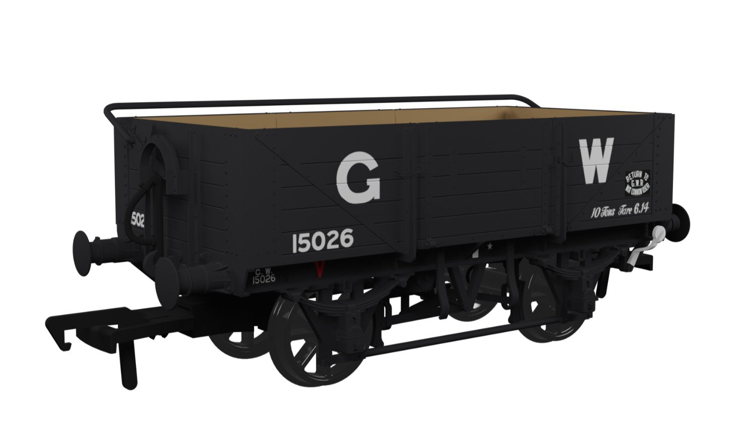 O15 Five Plank Wagon in GWR Grey Livery No 15026