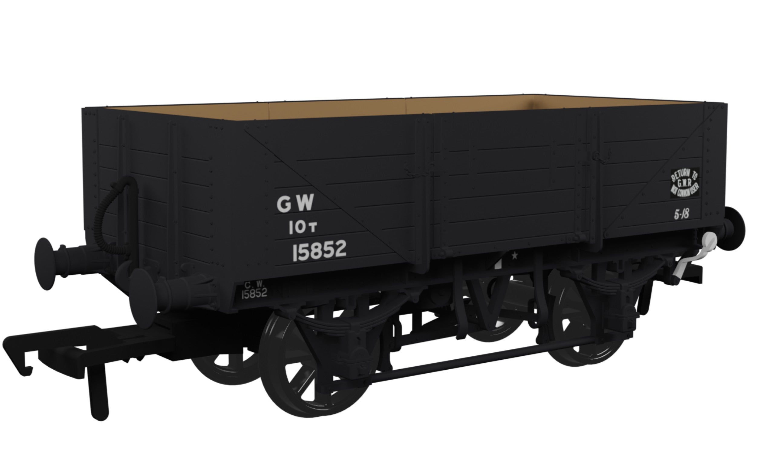O15 Five Plank Wagon in GWR Grey (Post 1936) Livery No