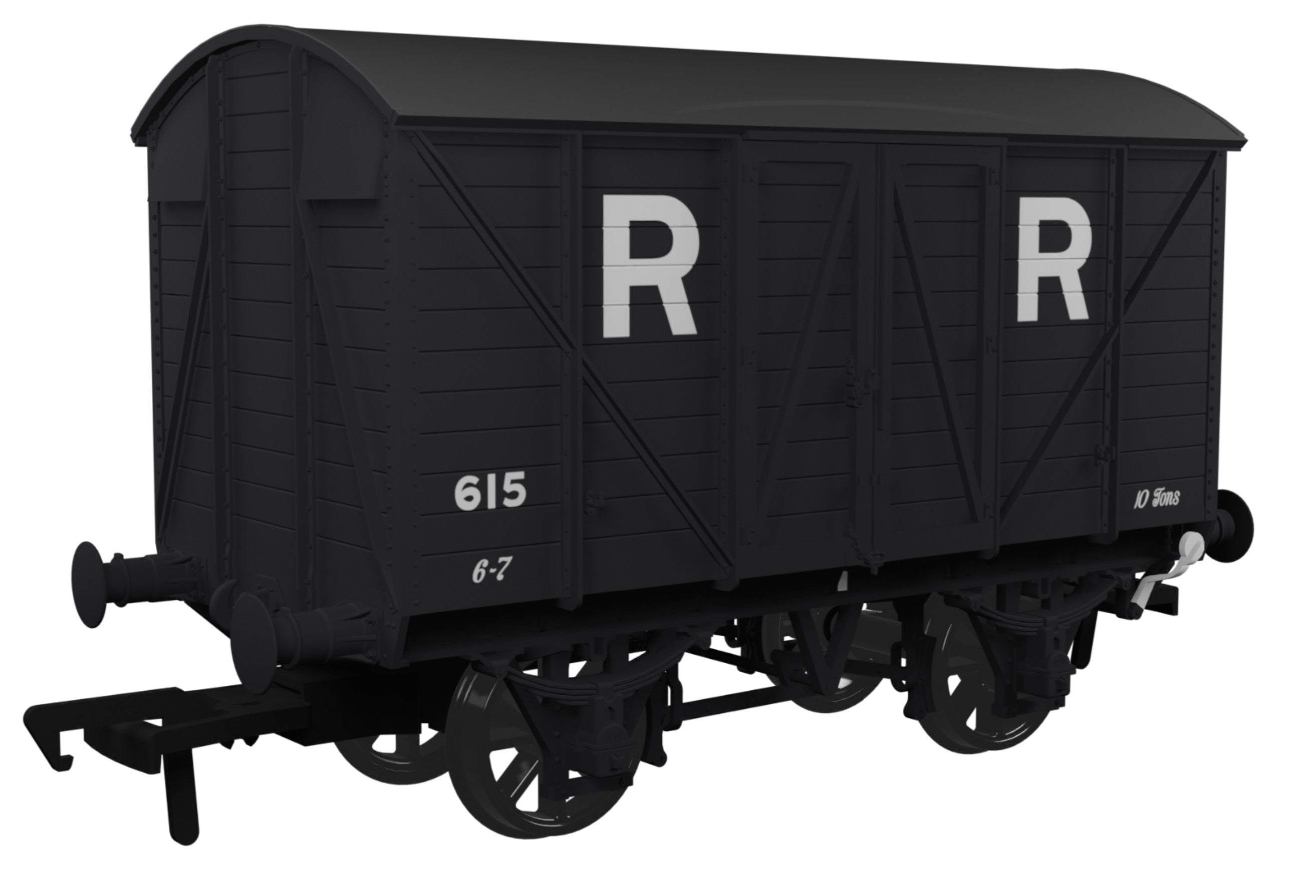 Dia. V16 Mink A Van in Rhymney Railway Livery No 615