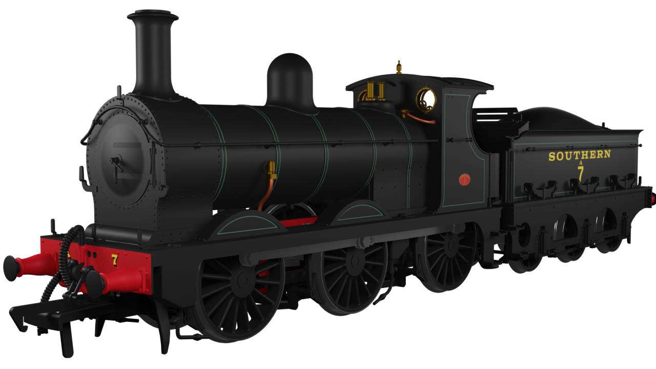 SECR O1 No.A7 SR Lined Black (Egyptian Lettering)