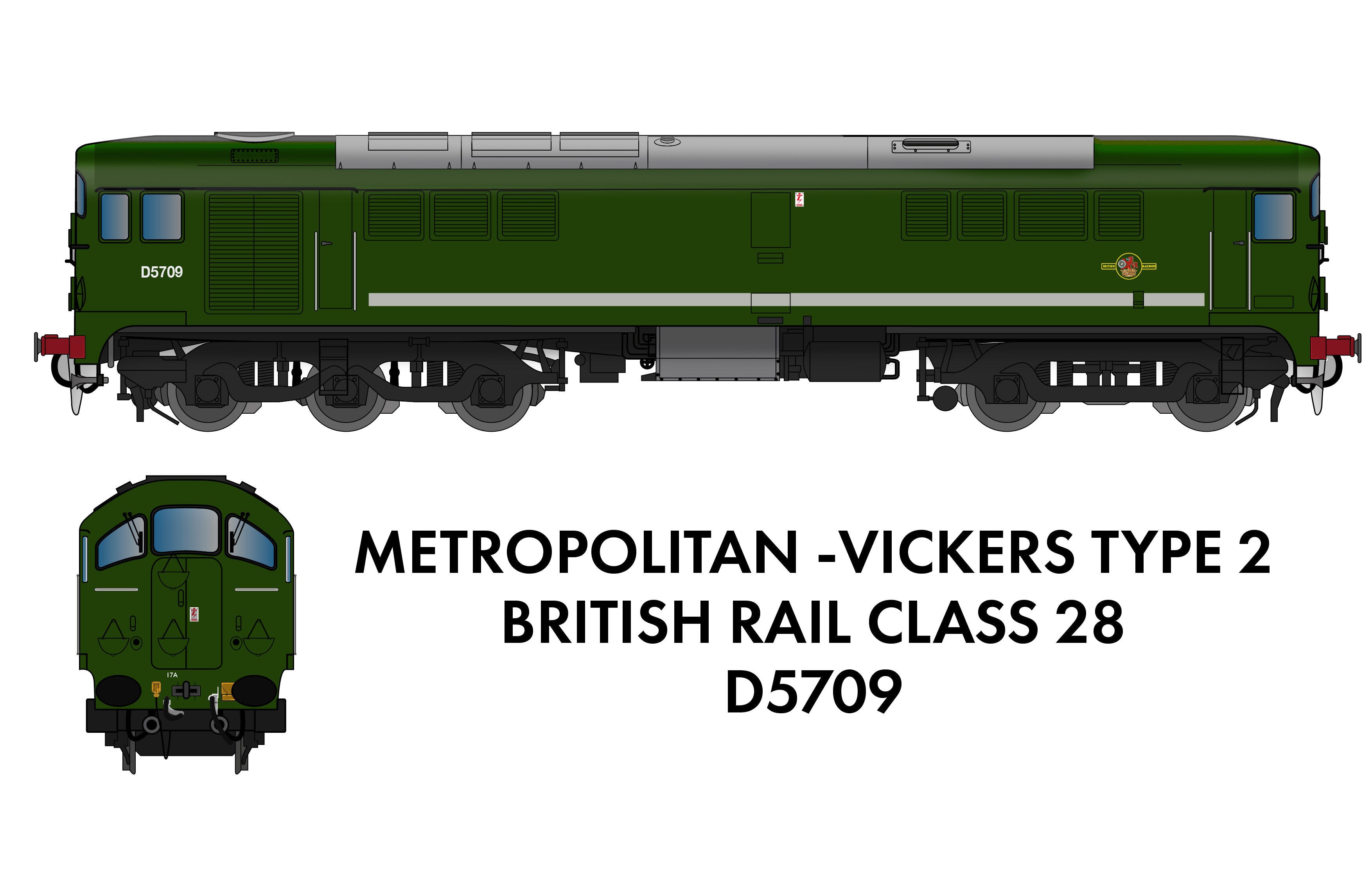 Class 28 D5709 BR Green
