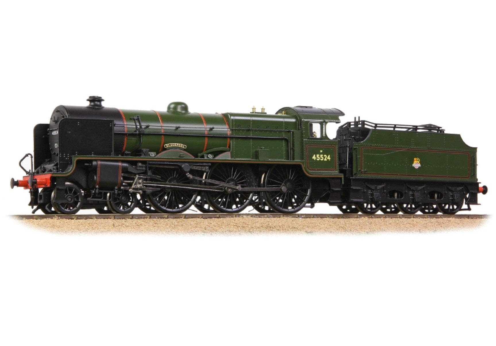 LMS 5XP 'Patriot' with Riveted Fowler Tender 45524 'Blackpool' BR Lined Green (Early Emblem)