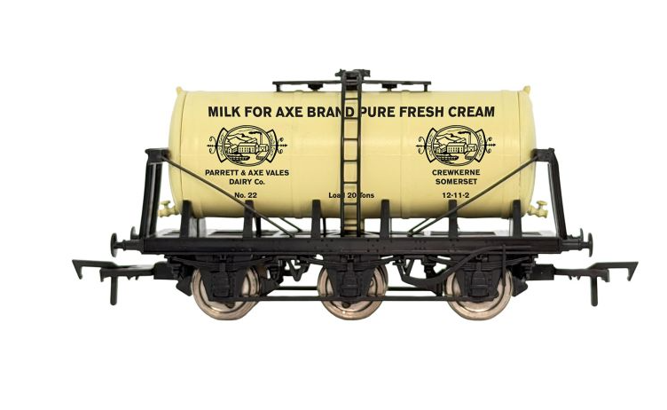 4F-031-147 - 6 Wheel Milk Tank Axe Brand Cream