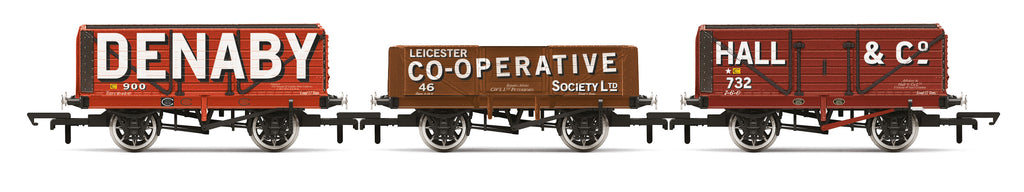 3 Wagons, Denaby Colliery, Leicester Co-Op, Hall & Co