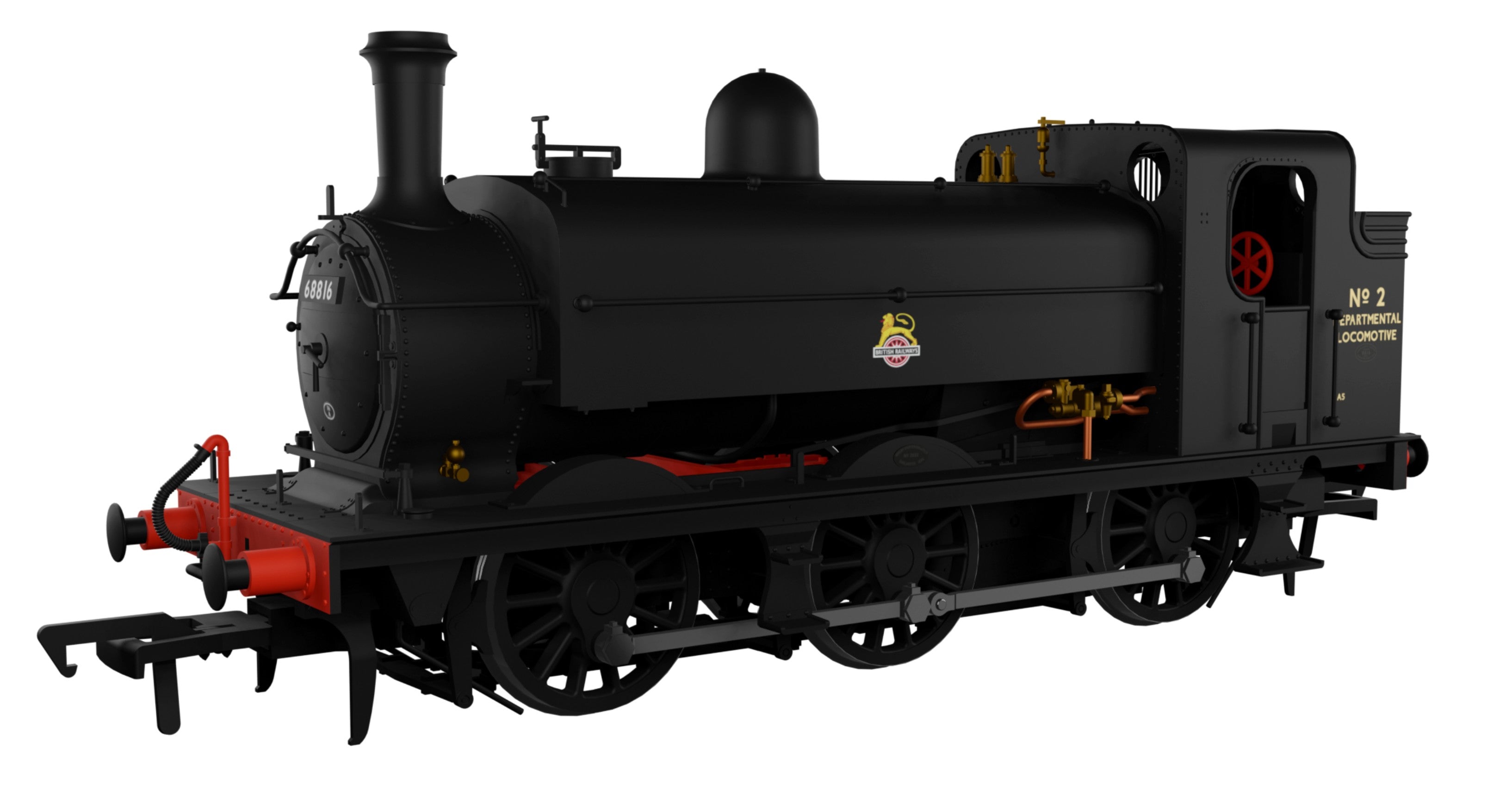 958010 - LNER J52/2 No.2 BR Unlined Black Early Crest (Departmental Use)