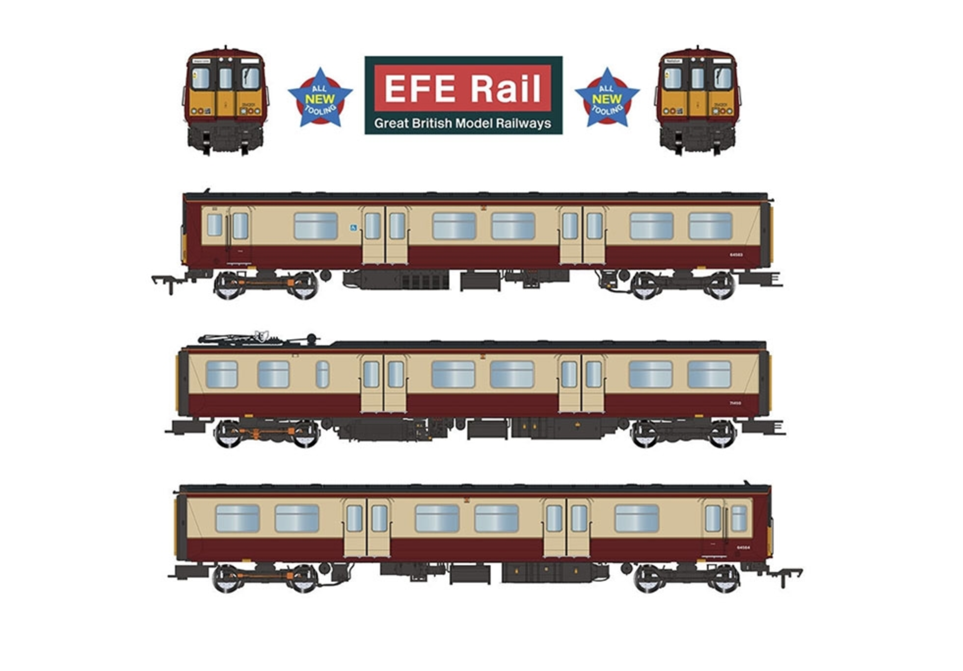 Class 314 3-Car EMU 314201 Strathclyde PTA Carmine & Cream