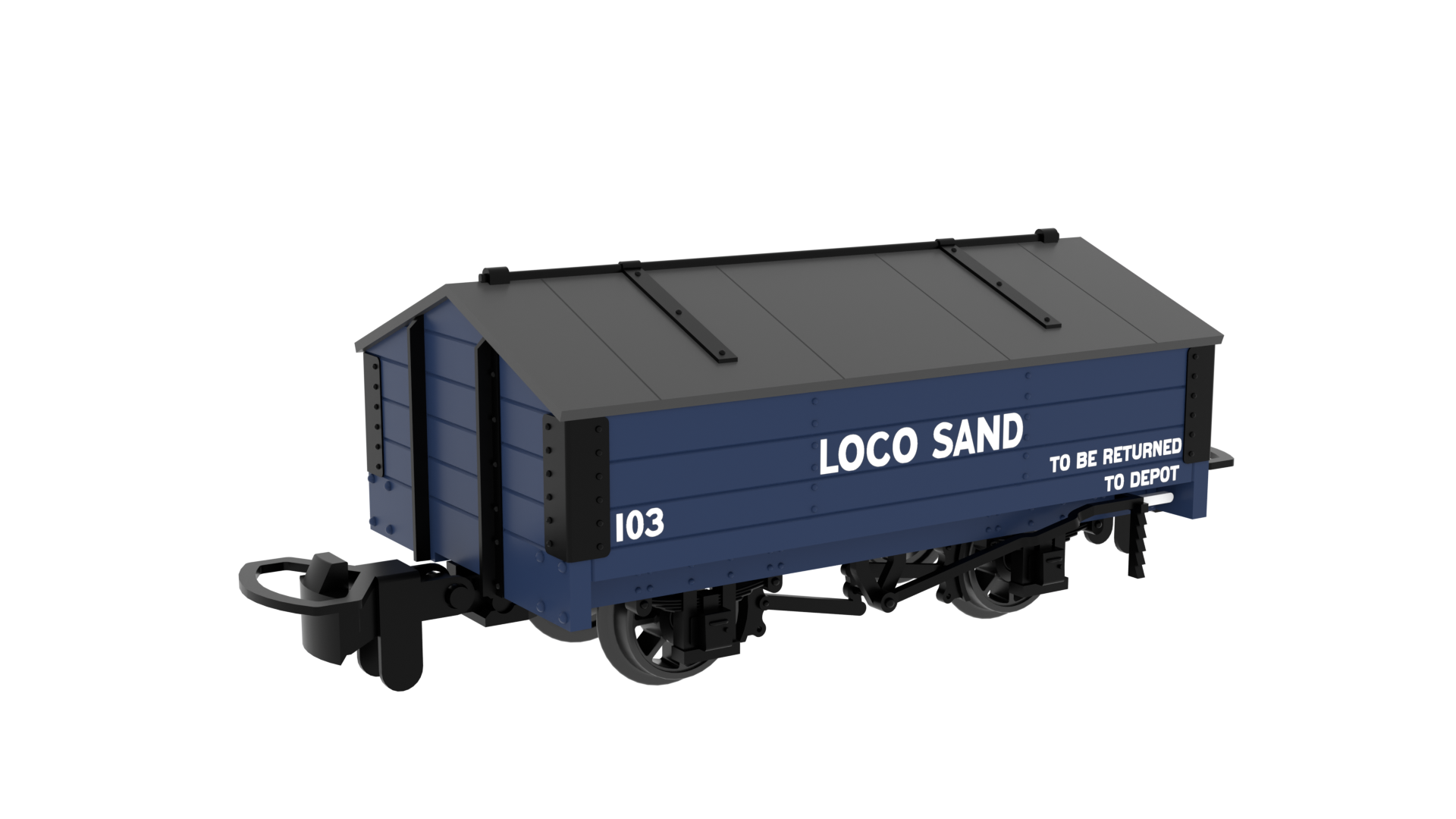 990412 - 009 Peaked Roof Van -  Loco Sand No.103