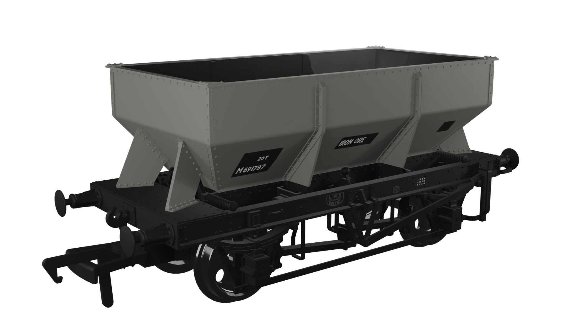 LMS Iron Ore Hopper - BR (Iron Ore) No.M691797