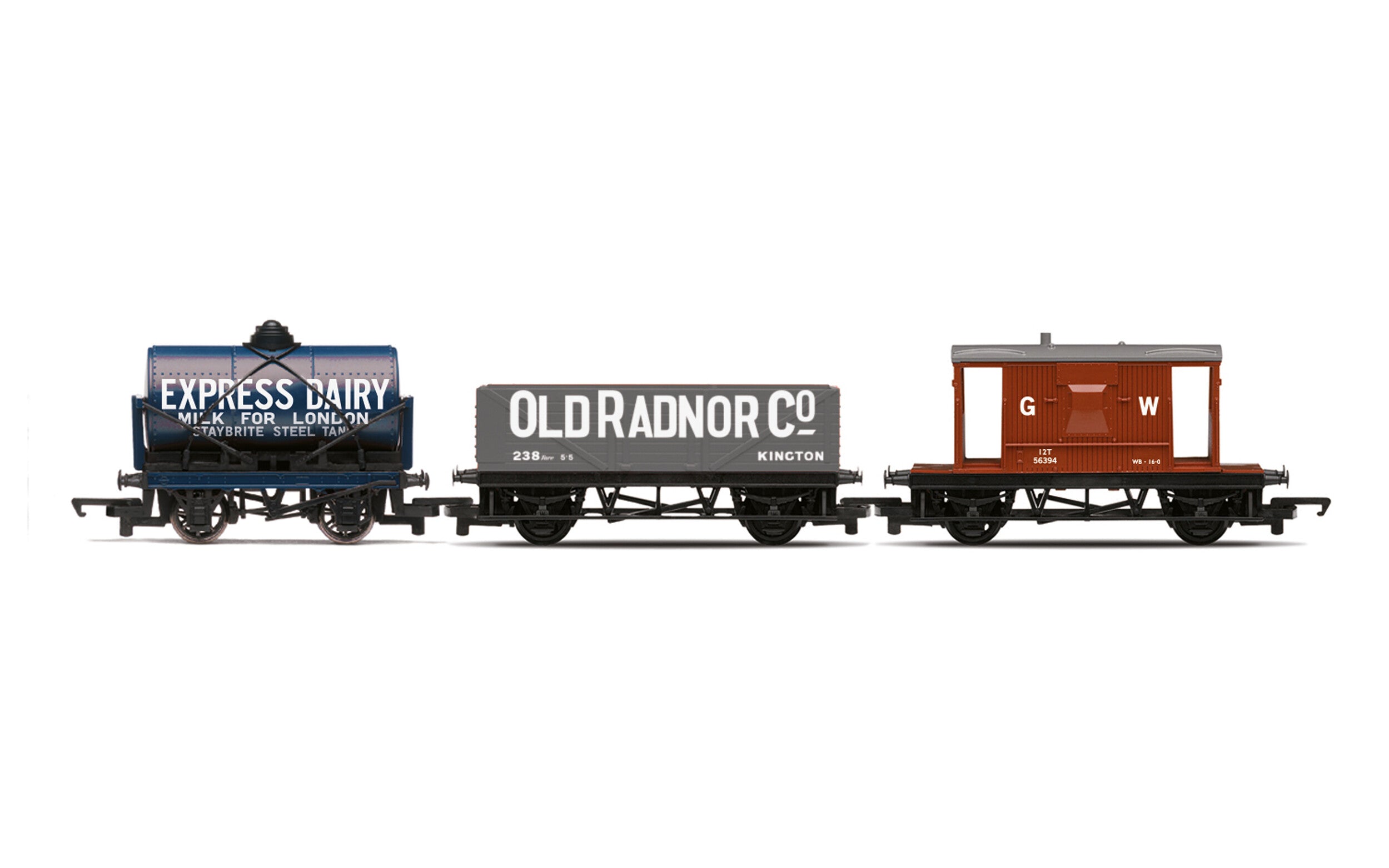 Triple Wagon Pack, Mixed Wagons with Brake Van - Era 3