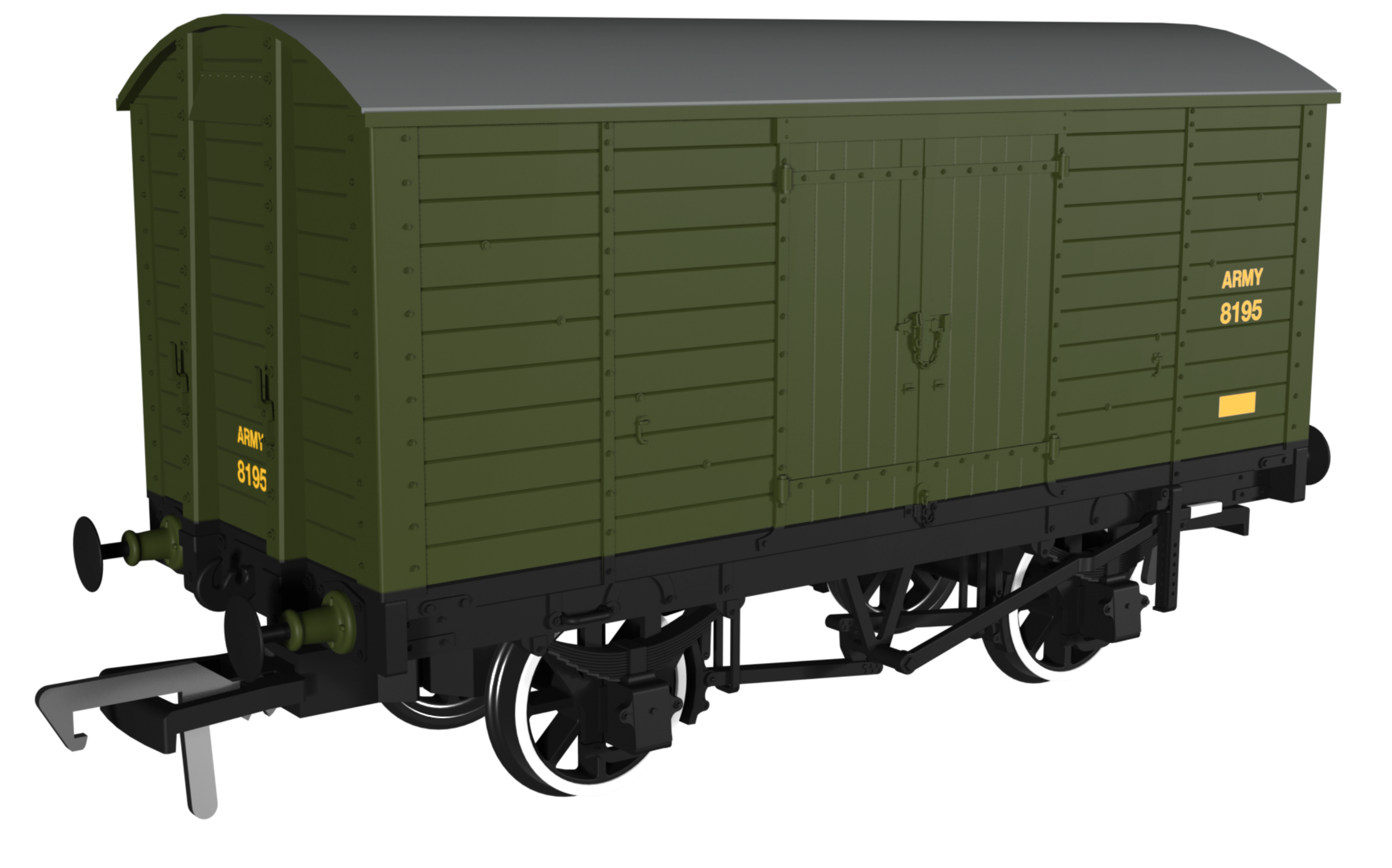 979021 - LB&SCR Dia.8 Van - Army No.8195
