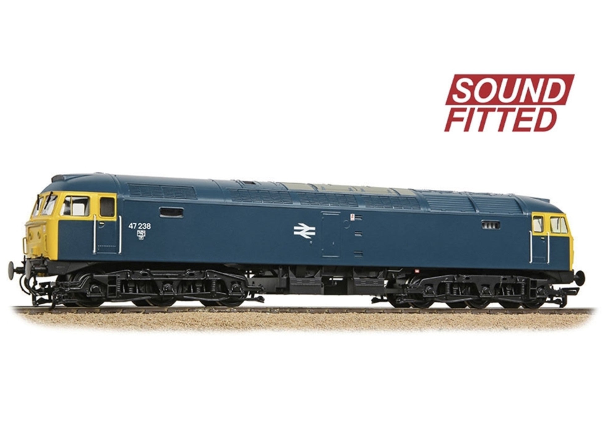 35-411BSF - Class 47/0 47238 BR Blue Diesel Locomotive - DCC Sound