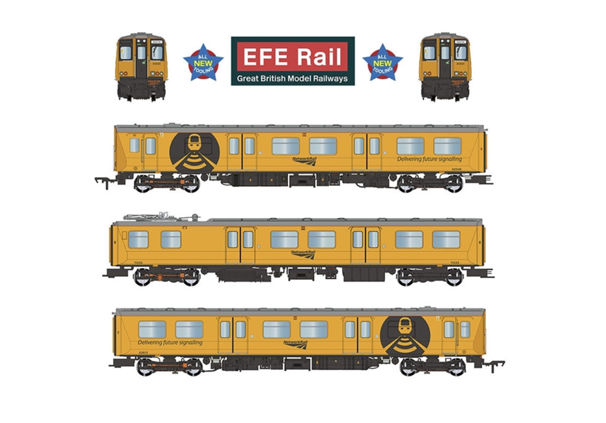 Class 313 3-Car EMU 313121 Network Rail Yellow