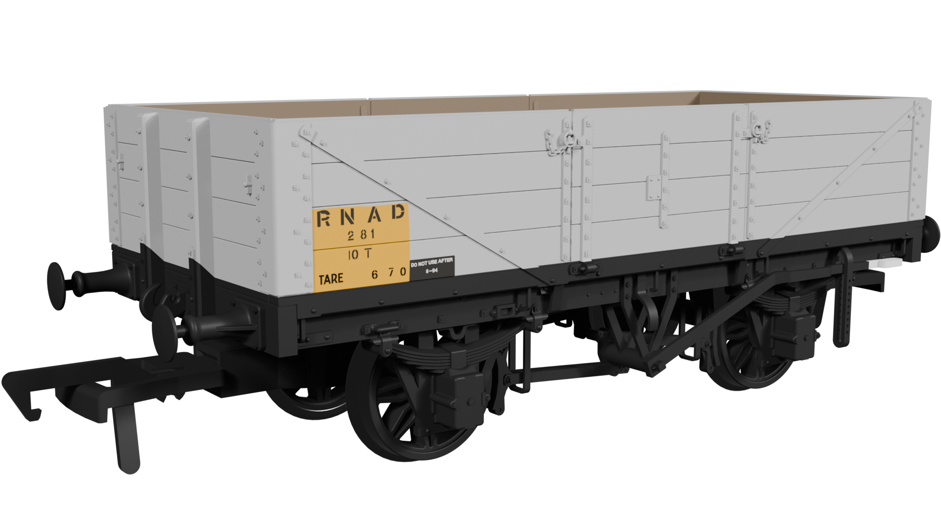 LNWR D84 4-Plank Open - No.281 RNAD Grey